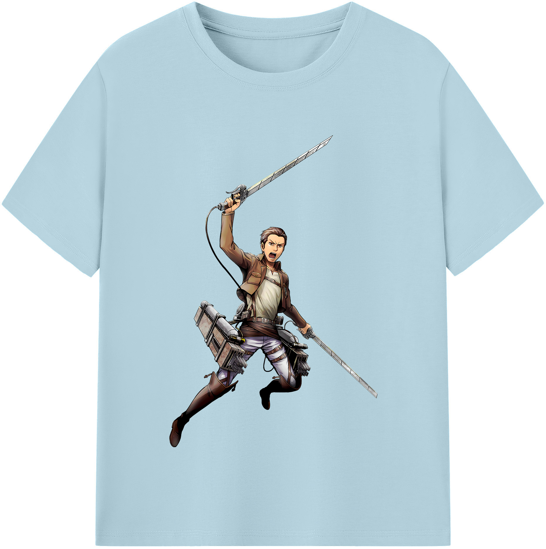 （画像用） 進撃の巨人 Attack on Titan 綿100％半袖Tシャツ（フロントプリント）